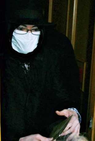 Michael Jackson-covered face