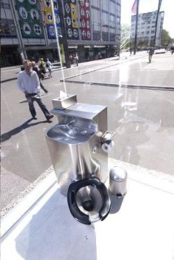 Public Toilet w/Glass