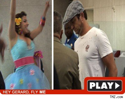 La Coacha and Gerard Butler on TMZ