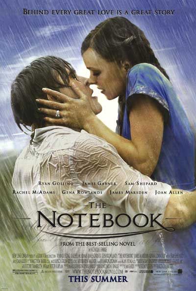 The Notebook Poster (Ryan Gosling and Rachel McAdams)