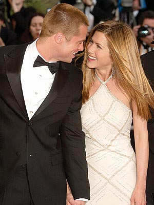 Jennifer Aniston and Brad Pitt