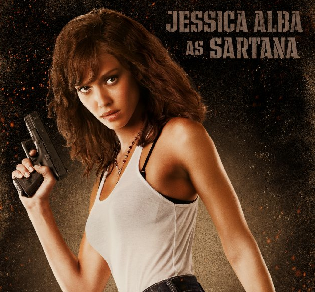 Jessica Alba as Sartana in "Machete"
