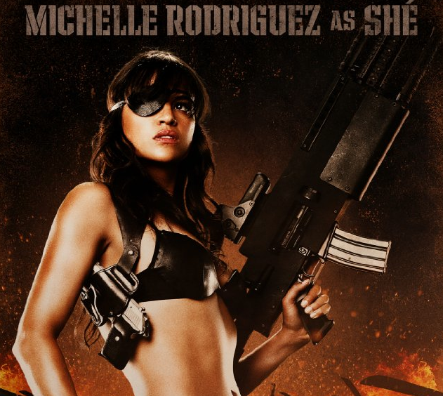 Michelle Rodriguez- in Machete