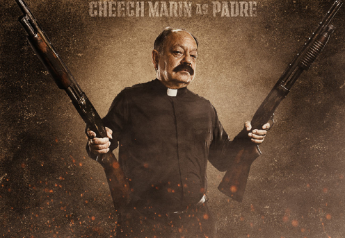 Cheech Marin as "Padre" in Machete movie