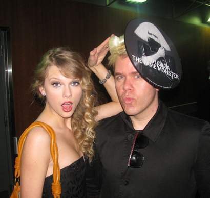 Perez Hilton and Taylor Swift 