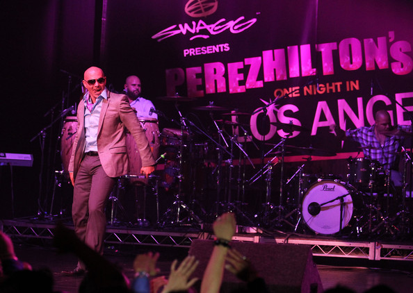 Pitbull on stage