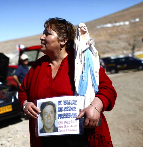 Chilean miner Yonni Barrios' wife or mistress